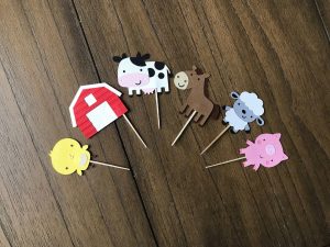 Topo de bolo fazendinha