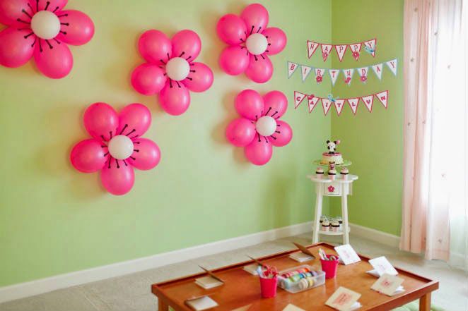 decoração de balões - flores