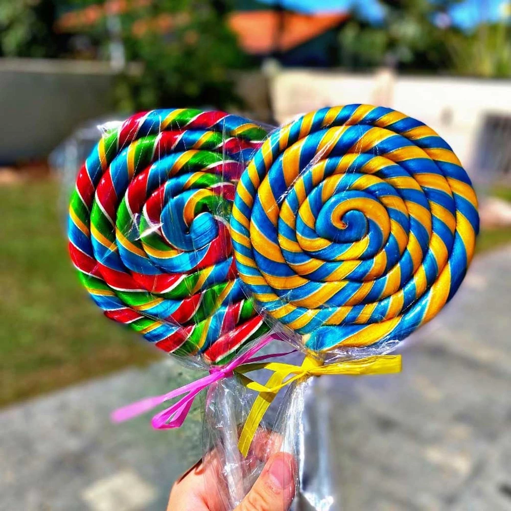 Pirulito Grande Colorido para Centro de Mesa