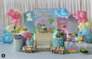 decoração galinha pintadinha candy colors