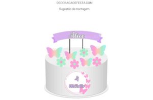 topos de bolo borboleta