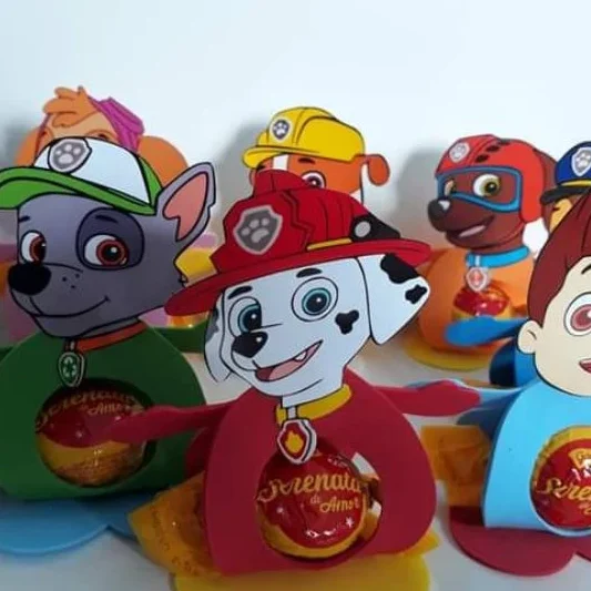 Centro de Mesa Infantil da Patrulha Canina em EVA