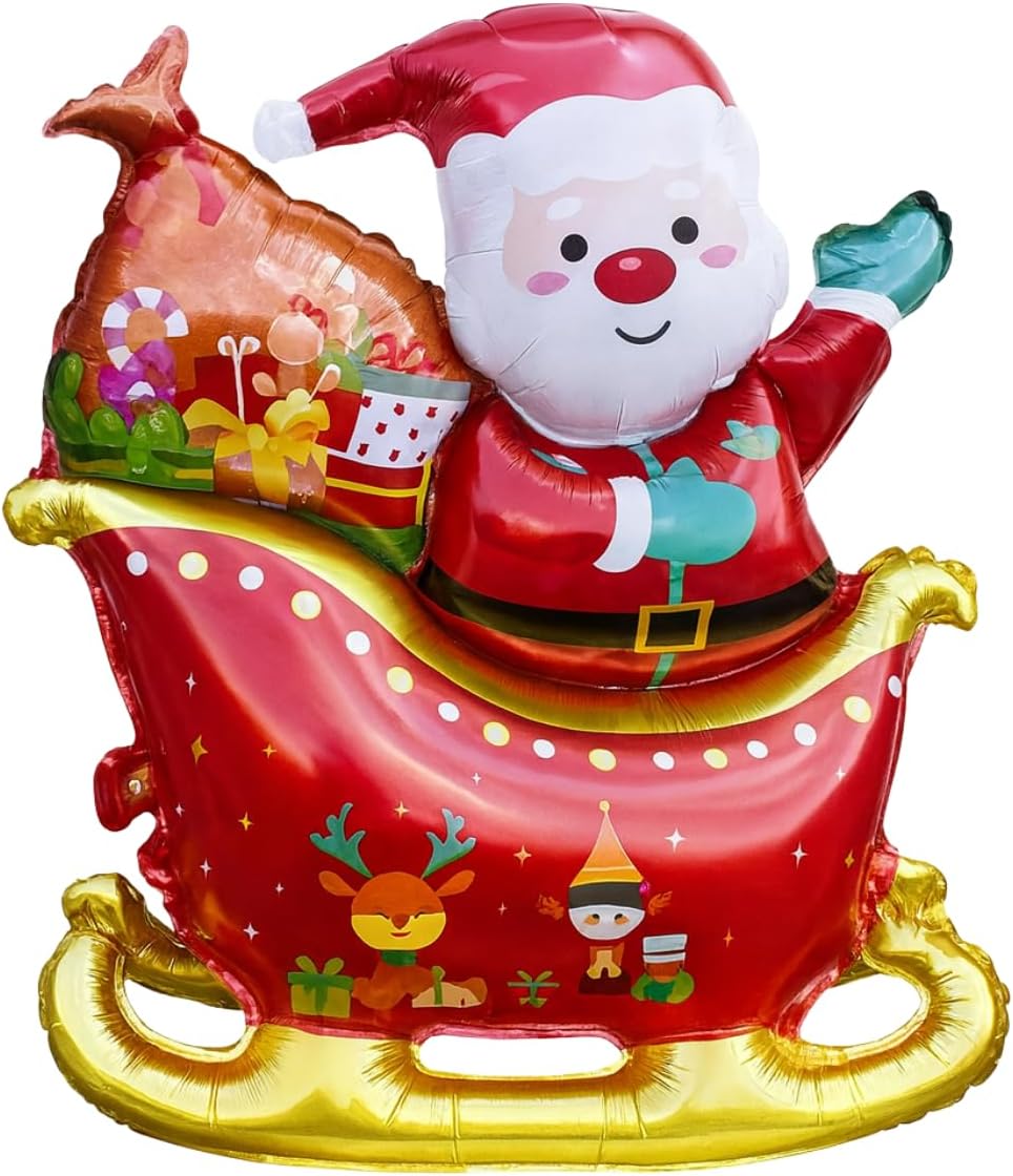 Balão de Natal com papai Noel